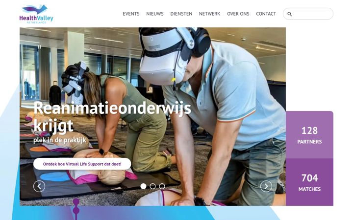 Screenshot of healthvalley.nl