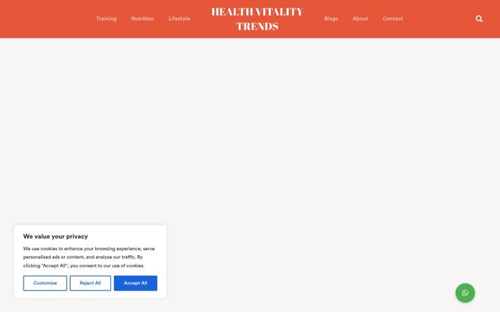 Screenshot of healthvitalitytrends.com