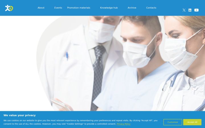 Screenshot of healthworkforce.eu