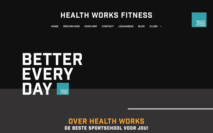 Screenshot of healthworks.eu