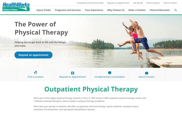 Screenshot of healthworksrf.com