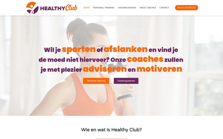 Screenshot of healthy-club.be
