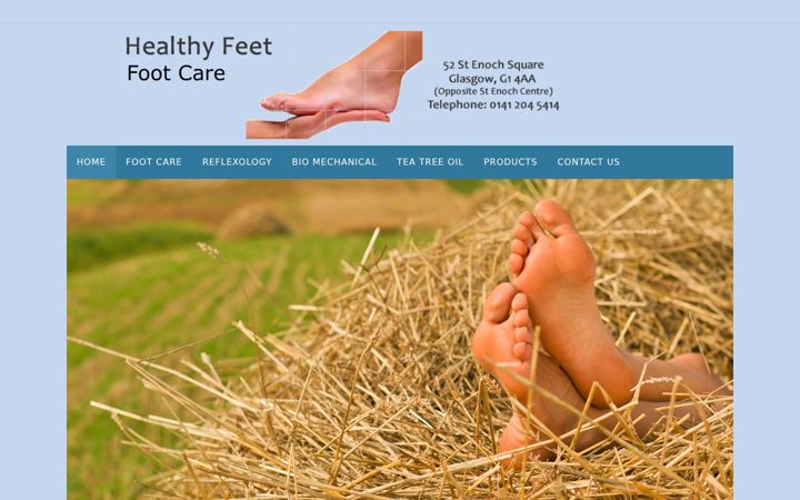 Screenshot of healthy-feet.co.uk