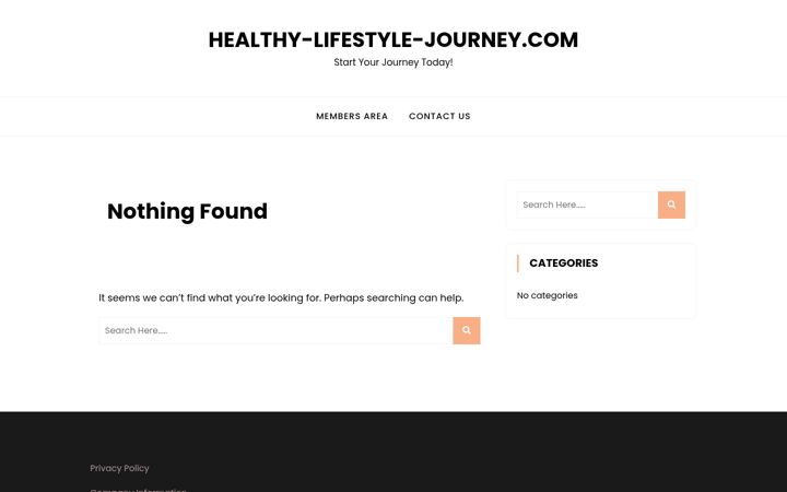 Screenshot of healthy-lifestyle-journey.com