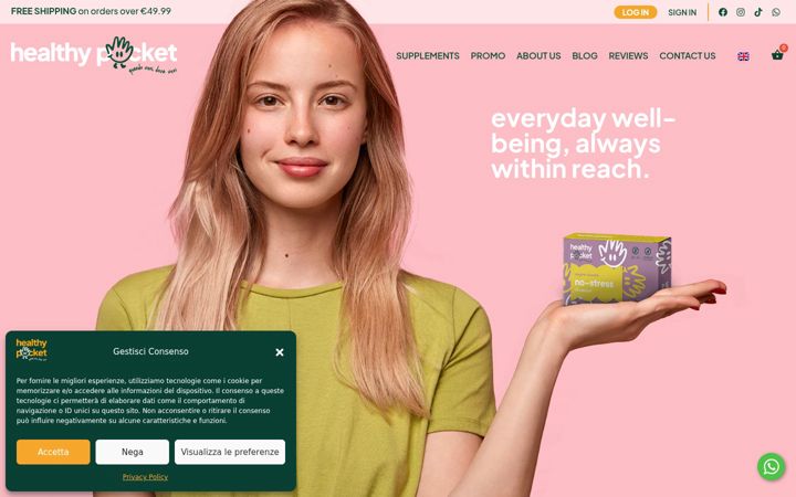 Screenshot of healthy-pocket.com