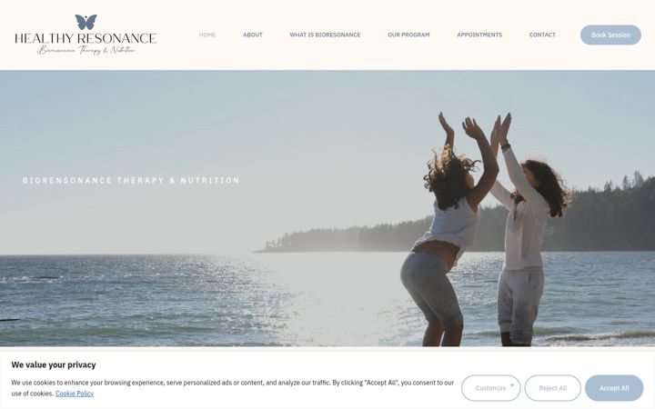 Screenshot of healthy-resonance.com