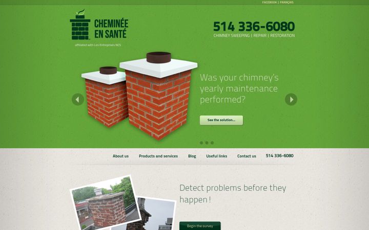Screenshot of healthychimney.com