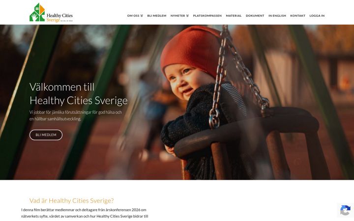Screenshot of healthycities.se
