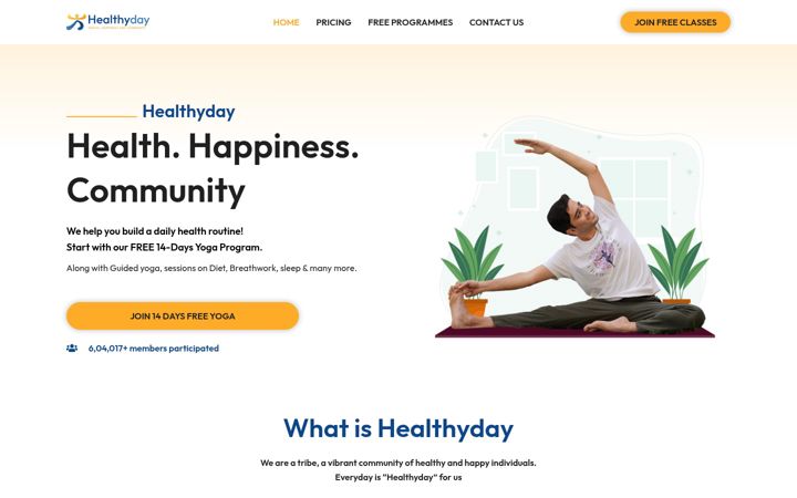 Screenshot di healthyday.co.in