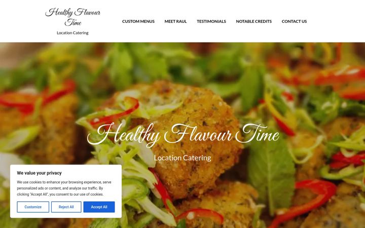 Screenshot of healthyflavourtime.uk