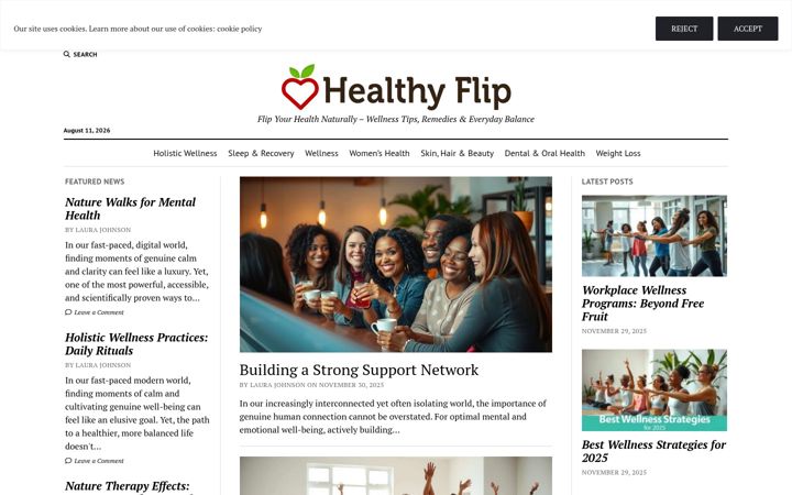 Screenshot of healthyflip.com