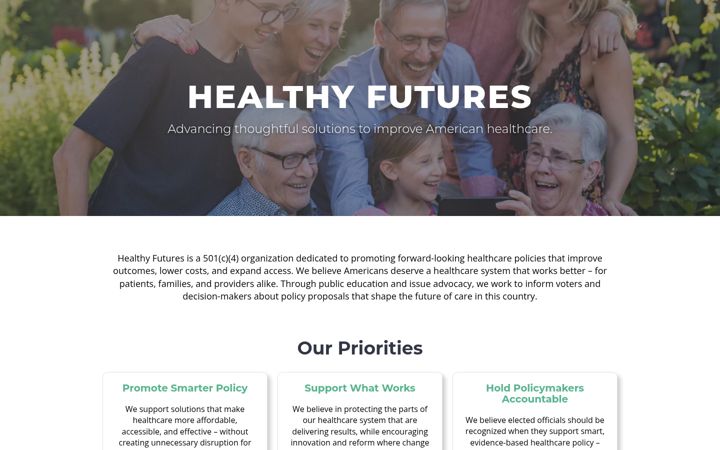 Screenshot of healthyfutures.co