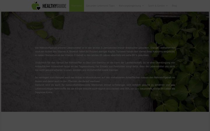 Screenshot of healthyguide.de