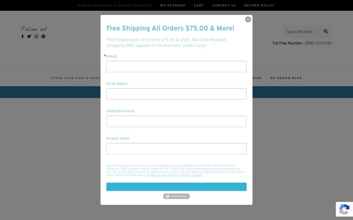 Screenshot of healthyhaircare.com