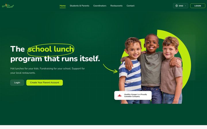 Screenshot of healthyhunger.ca