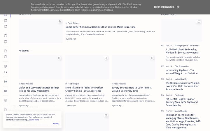 Screenshot of healthylivingwisely.com