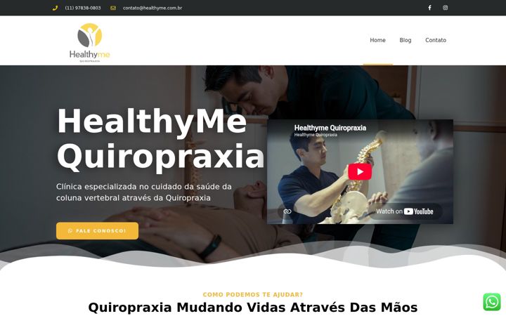 Screenshot of healthyme.com.br