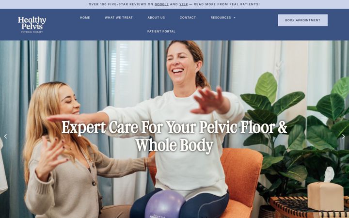 Screenshot of healthypelvispt.com