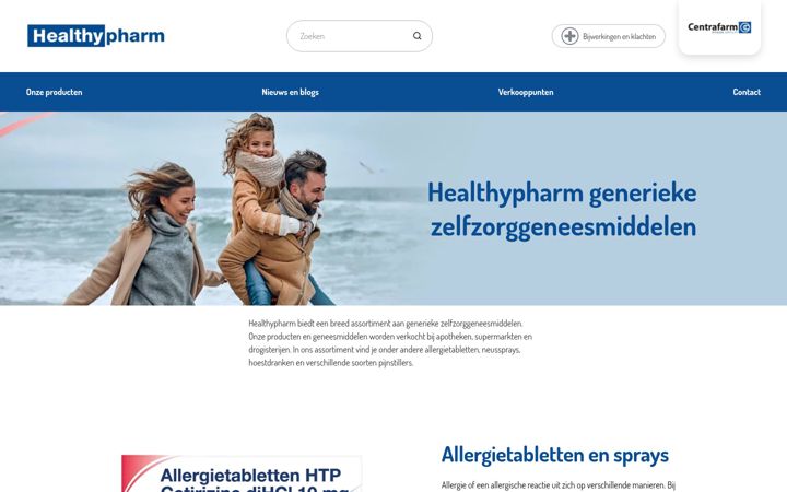 Screenshot of healthypharm.nl