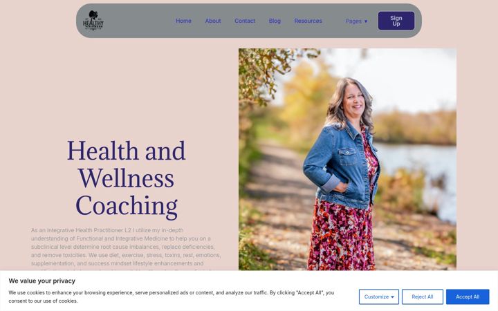 Screenshot of healthypioneer.com