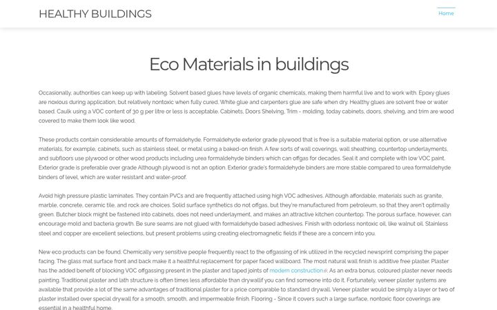 Screenshot of healthysmartbuilding.com