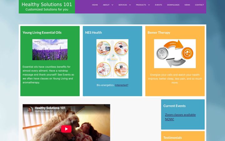 Screenshot of healthysolutions101.com