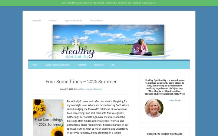 Screenshot of healthyspirituality.org