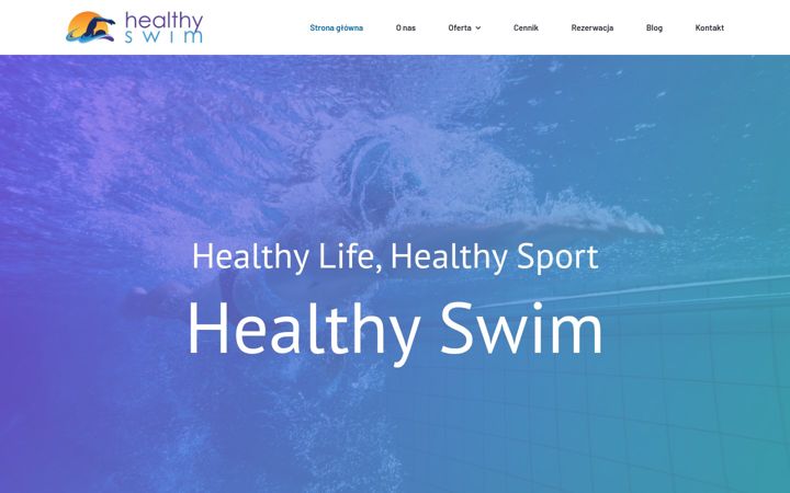 Screenshot of healthyswim.pl