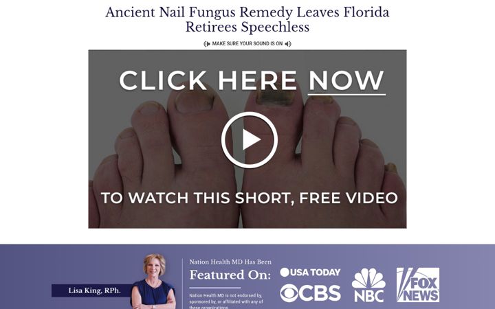 Screenshot of healthytoenailsnow.com