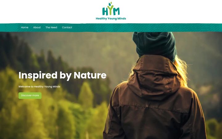 Screenshot of healthyyoungminds.co.uk