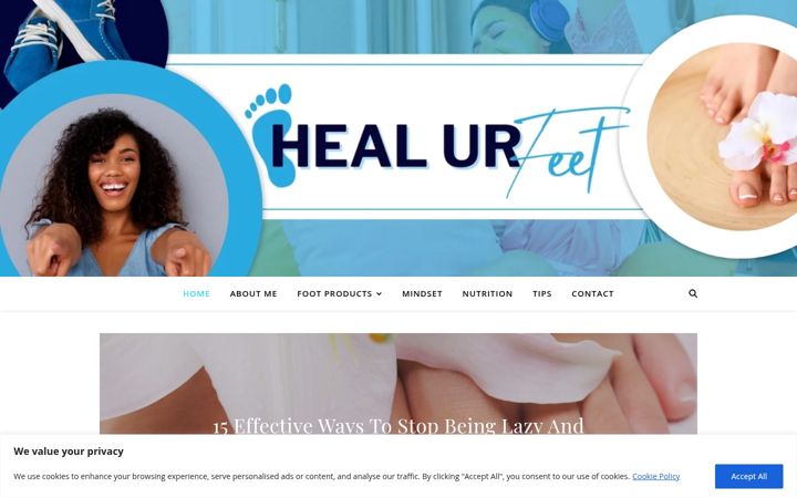 Screenshot of healurfeetblog.com