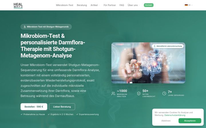Screenshot of healways.de