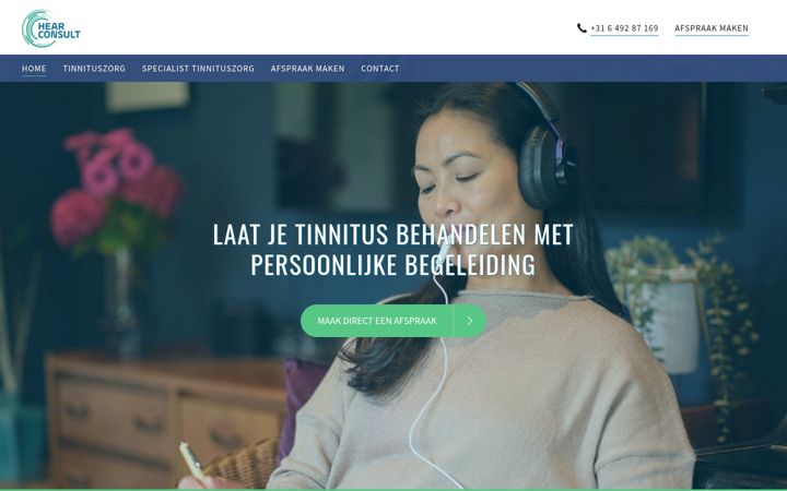 Screenshot of hearconsult.nl