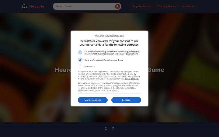 Screenshot of heardlefree.com