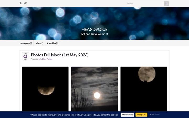 Screenshot of heardvoice.com