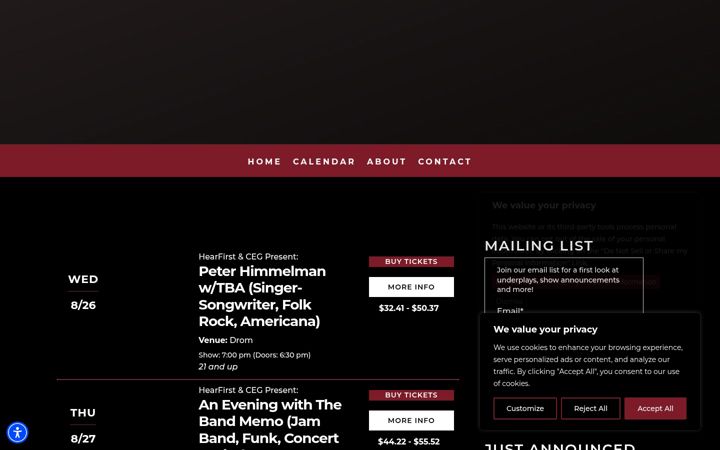 Screenshot of hearfirstpresents.com