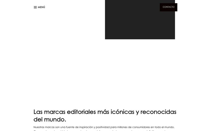 Screenshot stránky hearst.es