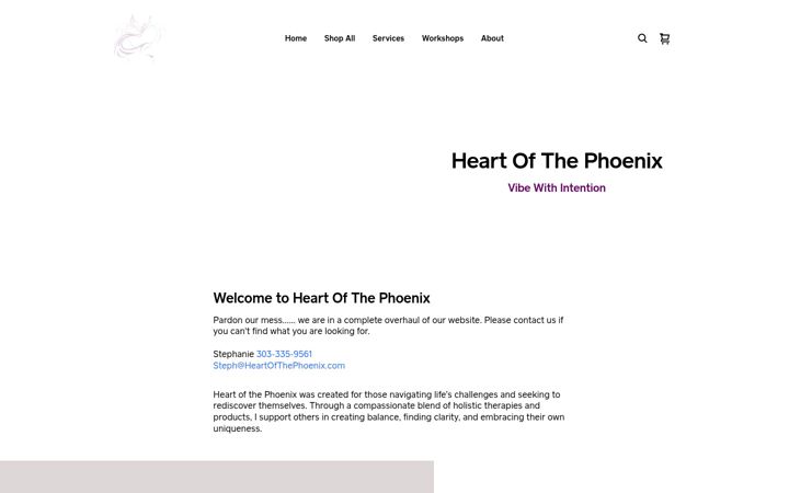 Screenshot of heart-of-the-phoenix.square.site
