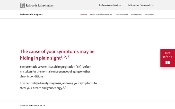 Screenshot of heartandvalves.com