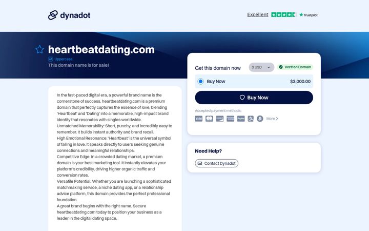 Screenshot of heartbeatdating.com