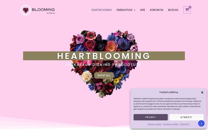 Skærmbillede af heartblooming.lt