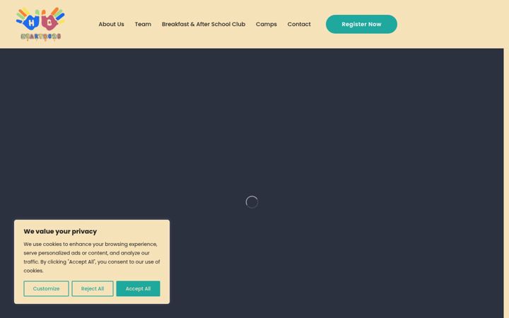 Screenshot of heartborokids.com