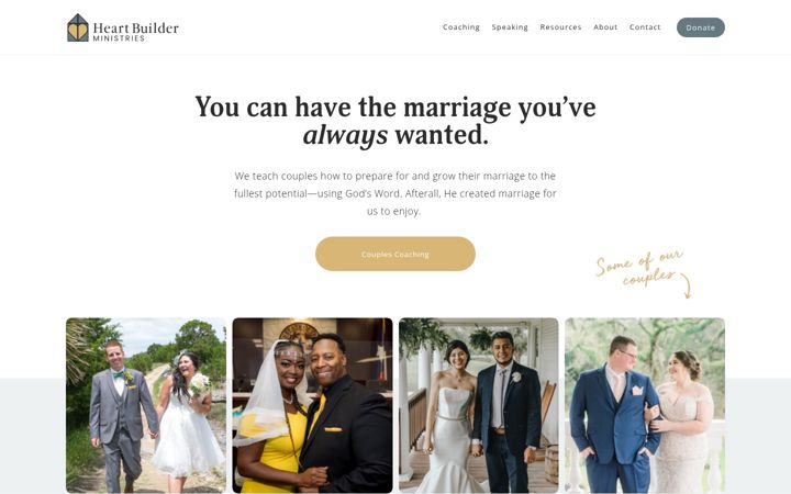Screenshot of heartbuilder.org