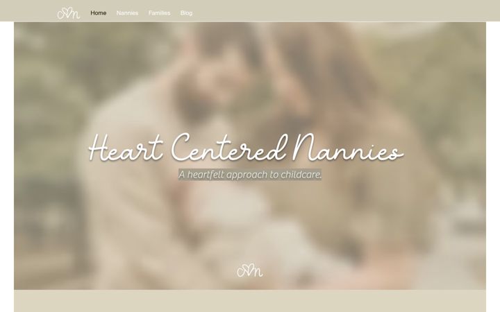 Screenshot of heartcenterednannies.com