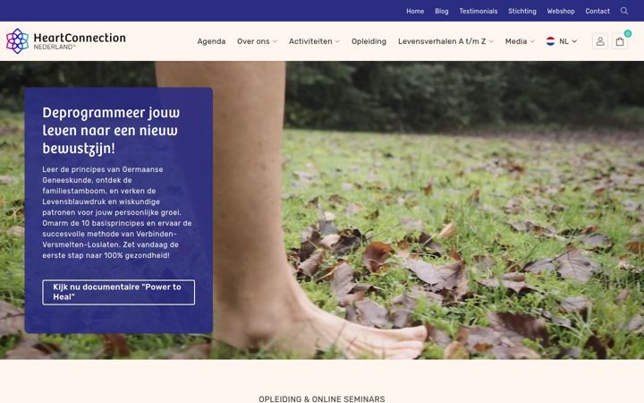 Screenshot of heartconnectionnederland.nl