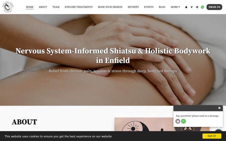 Screenshot of heartfelthands.org