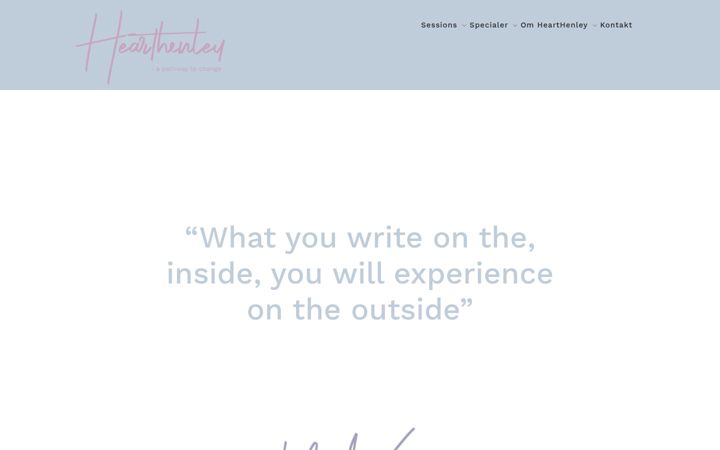 Screenshot of hearthenley.com