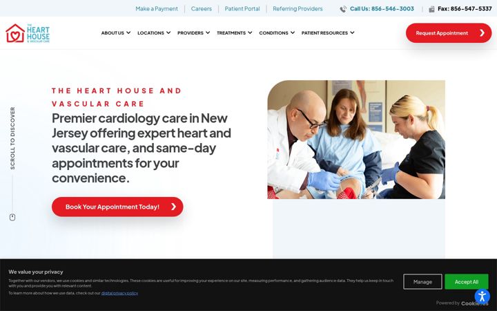 Screenshot of hearthousenj.com