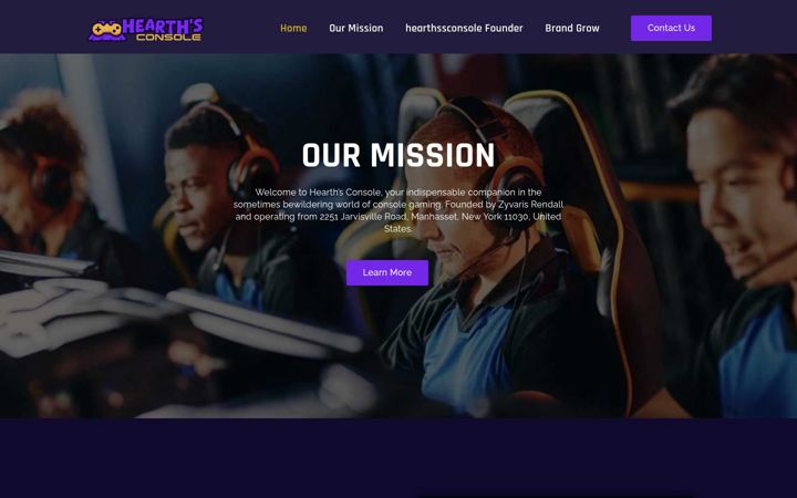 Screenshot of hearthssconsole.com