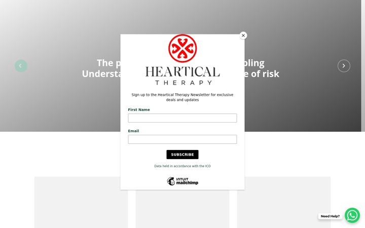 Screenshot of hearticaltherapy.com